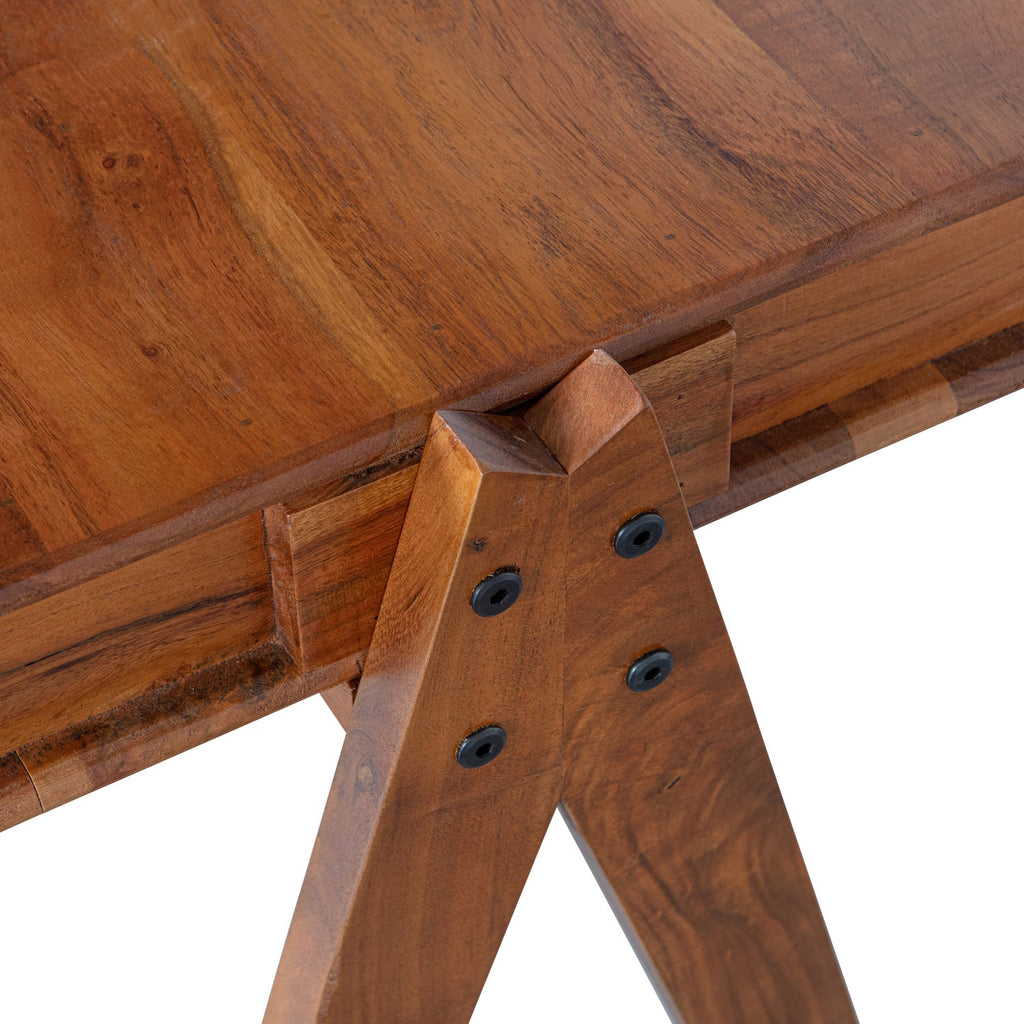 COMPARTMENT DESK ACACIA WOOD BROWN