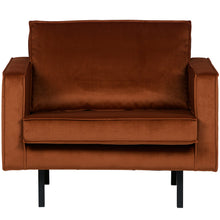 Laden Sie das Bild in den Galerie-Viewer, RODEO ARMCHAIR VELVET RUST