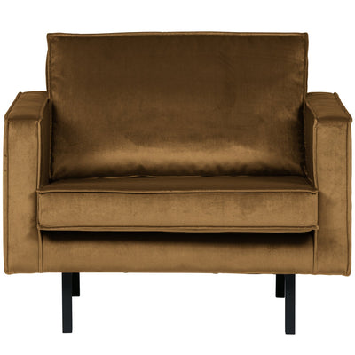 RODEO ARMCHAIR VELVET HONEY YELLOW