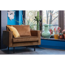 Laden Sie das Bild in den Galerie-Viewer, RODEO ARMCHAIR VELVET HONEY YELLOW