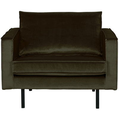 RODEO ARMCHAIR VELVET DARK GREEN