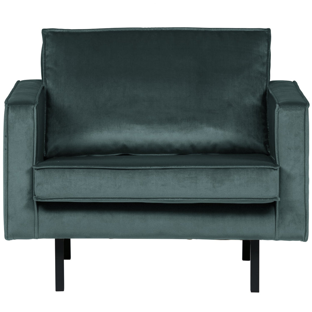 RODEO ARMCHAIR VELVET TEAL