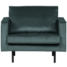 Laden Sie das Bild in den Galerie-Viewer, RODEO ARMCHAIR VELVET TEAL