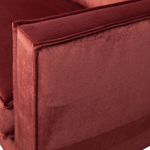 Laden Sie das Bild in den Galerie-Viewer, RODEO 2,5-SEATER SOFA VELVET CHESTNUT BROWN