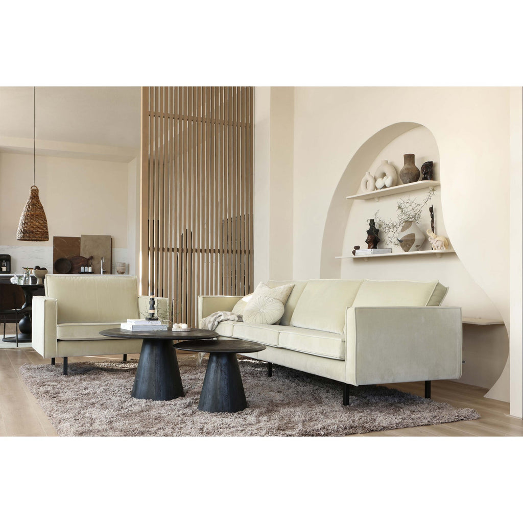 POSTURE COFFEE TABLE MANGO WOOD BLACK O70CM