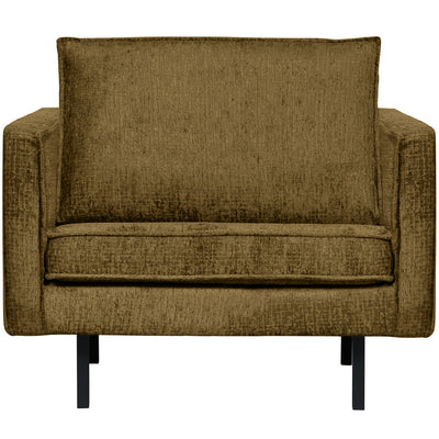 RODEO ARMCHAIR STRUCTURE VELVET BRASS
