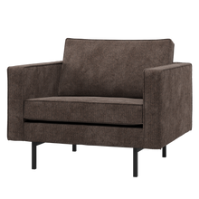 Laden Sie das Bild in den Galerie-Viewer, RODEO ARMCHAIR RIB FABRIC BROWN