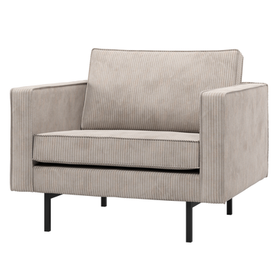 RODEO ARMCHAIR RIB FABRIC ECRU