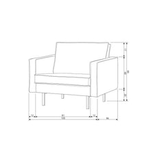 Cargar imagen en el visor de la galería, RODEO ARMCHAIR BOUCLE NATURAL