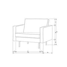 Charger l'image dans la galerie, RODEO ARMCHAIR VELVET TAUPE