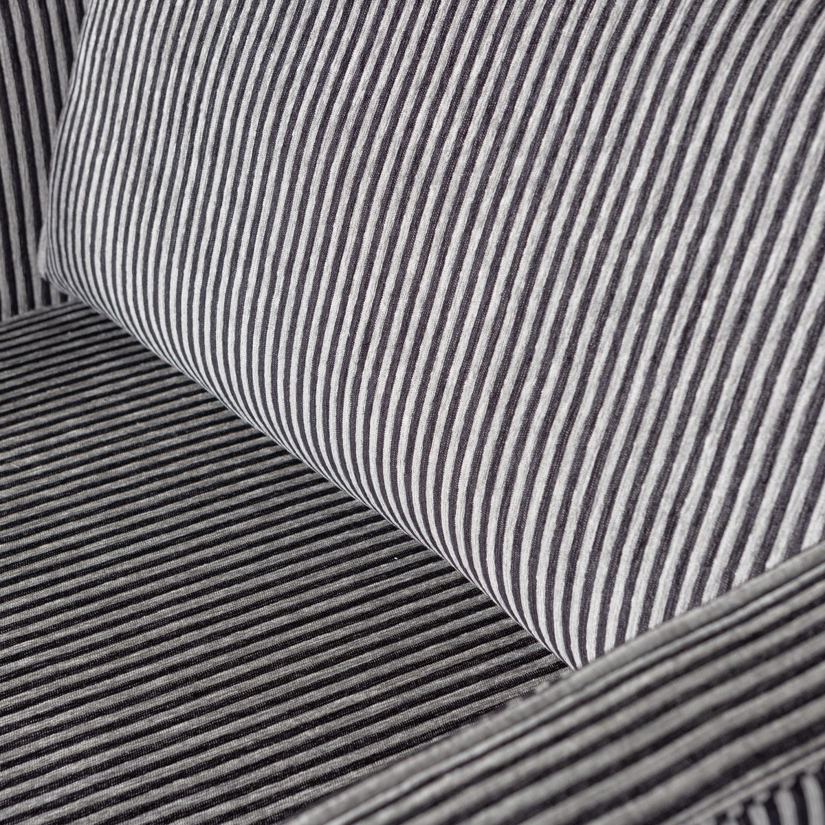 RODEO SOFA 3-SEATER STRIPE BLACK/GREY