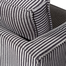 Laden Sie das Bild in den Galerie-Viewer, RODEO ARMCHAIR STRIPE BLACK/GREY