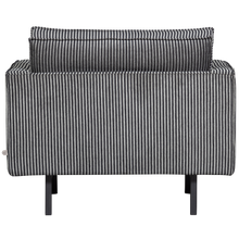 Laden Sie das Bild in den Galerie-Viewer, RODEO ARMCHAIR STRIPE BLACK/GREY