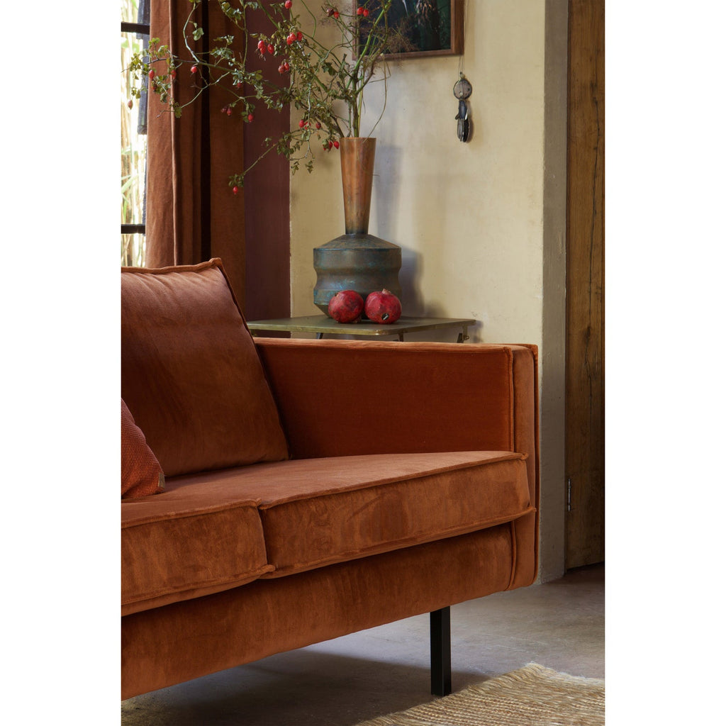 RODEO 2,5-SEATER SOFA VELVET RUST