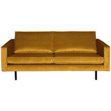 Laden Sie das Bild in den Galerie-Viewer, RODEO 2,5-SEATER SOFA VELVET OCHRE YELLOW