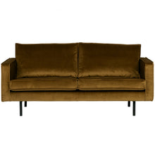 Laden Sie das Bild in den Galerie-Viewer, RODEO 2,5-SEATER SOFA VELVET HONEY YELLOW