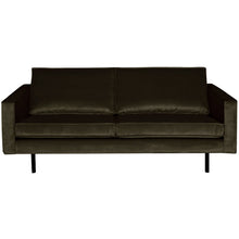 Laden Sie das Bild in den Galerie-Viewer, RODEO 2,5-SEATER SOFA VELVET DARK GREEN