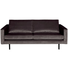 Laden Sie das Bild in den Galerie-Viewer, RODEO 2,5-SEATER SOFA VELVET ANTHRACITE