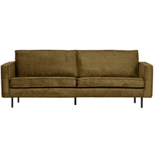 Laden Sie das Bild in den Galerie-Viewer, RODEO 2,5-SEATER SOFA STRUCTURE VELVET BRASS