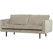 Laden Sie das Bild in den Galerie-Viewer, RODEO 2,5-SEATER SOFA RIB FABRIC DARK SAND