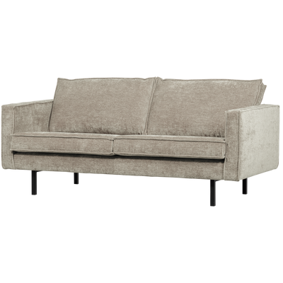 RODEO 2,5-SEATER SOFA RIB FABRIC DARK SAND