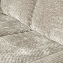 Laden Sie das Bild in den Galerie-Viewer, RODEO SOFA 3-SEATER RIB FABRIC DARK SAND