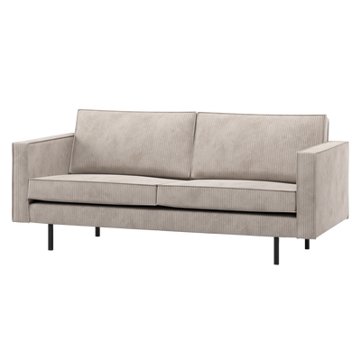 RODEO 2,5-SEATER SOFA RIB FABRIC ECRU