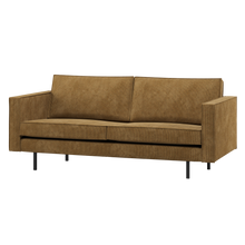 Laden Sie das Bild in den Galerie-Viewer, RODEO 2,5-SEATER SOFA RIB FABRIC HONEY YELLOW