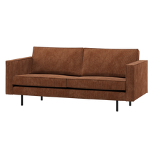 Laden Sie das Bild in den Galerie-Viewer, RODEO 2,5-SEATER SOFA RIB FABRIC RUST BROWN