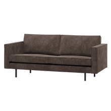 Laden Sie das Bild in den Galerie-Viewer, RODEO 2,5-SEATER SOFA RIB FABRIC BROWN