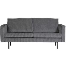 Laden Sie das Bild in den Galerie-Viewer, RODEO 2,5 SEATER SOFA STRIPE BLACK/GREY