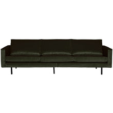 Laden Sie das Bild in den Galerie-Viewer, RODEO SOFA 3-SEATER VELVET DARK GREEN