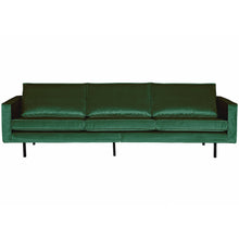 Laden Sie das Bild in den Galerie-Viewer, RODEO SOFA 3-SEATER VELVET FOREST GREEN