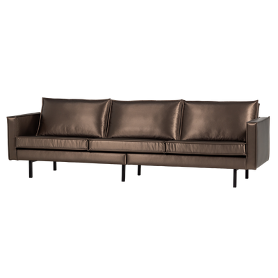 RODEO SOFA 3-SEATER METALLIC COPPER BROWN