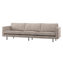 Laden Sie das Bild in den Galerie-Viewer, RODEO SOFA 3-SEATER RIB FABRIC DARK SAND
