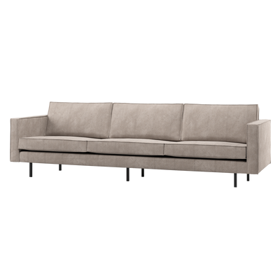 RODEO SOFA 3-SEATER RIB FABRIC DARK SAND