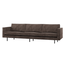 Laden Sie das Bild in den Galerie-Viewer, RODEO SOFA 3-SEATER RIB FABRIC BROWN