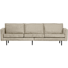 Laden Sie das Bild in den Galerie-Viewer, RODEO SOFA 3-SEATER STRUCTURE VELVET WHEATFIELD