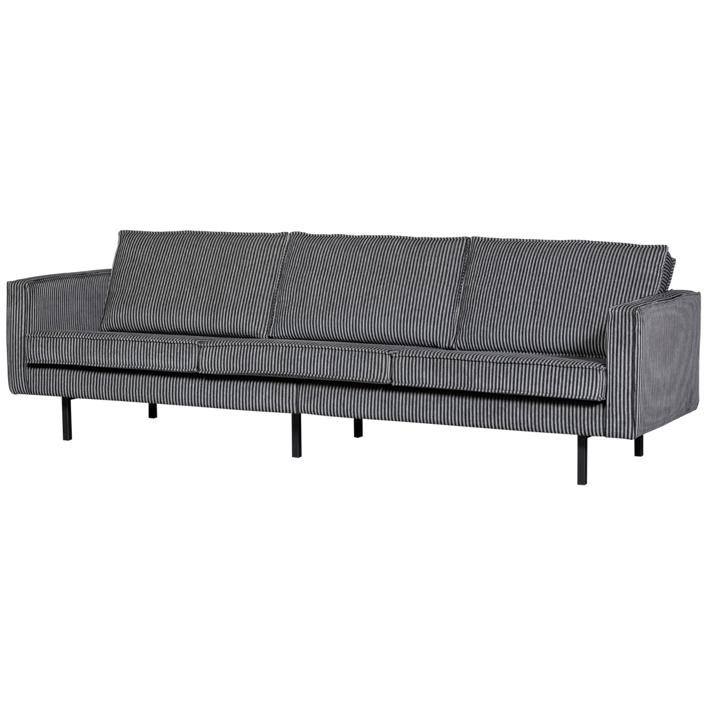 RODEO SOFA 3-SEATER STRIPE BLACK/GREY