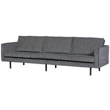 Laden Sie das Bild in den Galerie-Viewer, RODEO SOFA 3-SEATER STRIPE BLACK/GREY