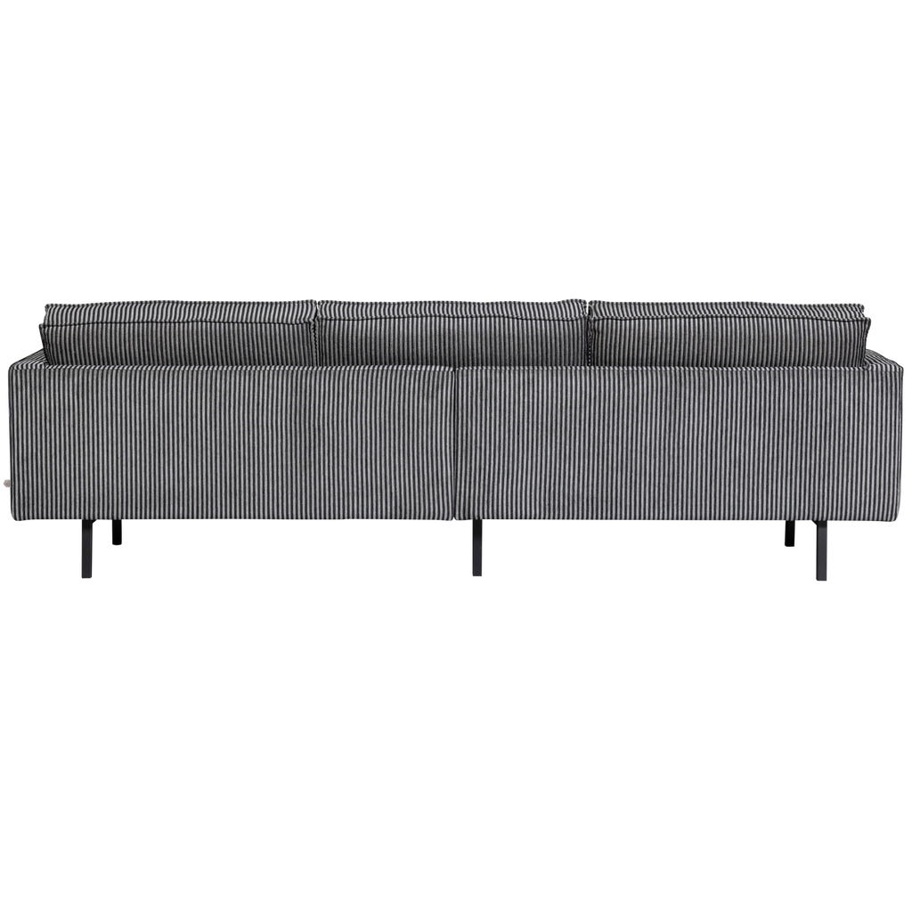 RODEO SOFA 3-SEATER STRIPE BLACK/GREY