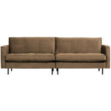 Laden Sie das Bild in den Galerie-Viewer, RODEO CLASSIC 3-SEATER SOFA VELVET TAUPE