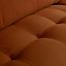 Laden Sie das Bild in den Galerie-Viewer, RODEO CLASSIC 3-SEATER SOFA VELVET RUST