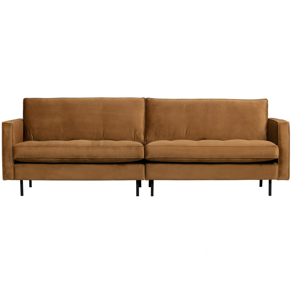 RODEO CLASSIC 3-SEATER SOFA VELVET HONEY YELLOW