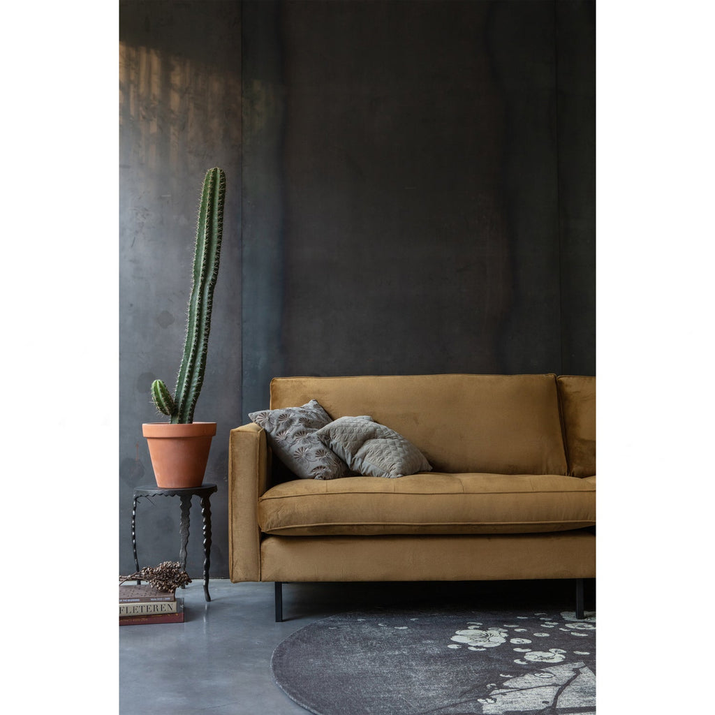 RODEO CLASSIC 3-SEATER SOFA VELVET HONEY YELLOW