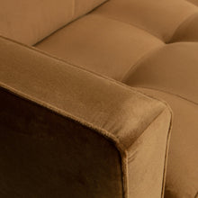 Laden Sie das Bild in den Galerie-Viewer, RODEO CLASSIC ARMCHAIR VELVET HONEY YELLOW