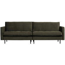 Laden Sie das Bild in den Galerie-Viewer, RODEO CLASSIC 3-SEATER SOFA VELVET DARK GREEN