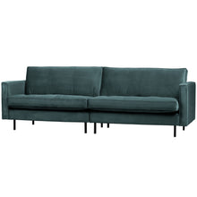Laden Sie das Bild in den Galerie-Viewer, RODEO CLASSIC 3-SEATER SOFA VELVET TEAL