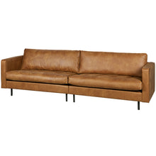 Laden Sie das Bild in den Galerie-Viewer, RODEO CLASSIC SOFA 3-SEATER ECO LEATHER COGNAC