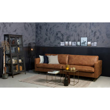 Laden Sie das Bild in den Galerie-Viewer, RODEO CLASSIC SOFA 3-SEATER ECO LEATHER COGNAC